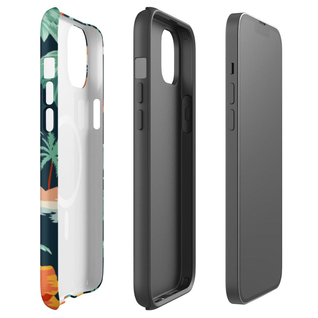 MagSafe® tough case for iPhone®- Aesthetic Beach Floral Phone Case Cov ...